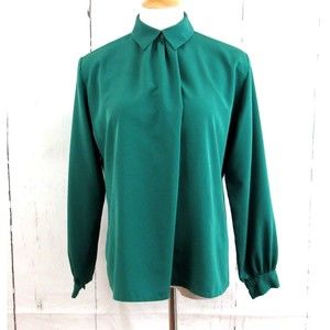 Vintage Country Sophisticates by Pendelton Long Sleeve Blouse Green Size 12